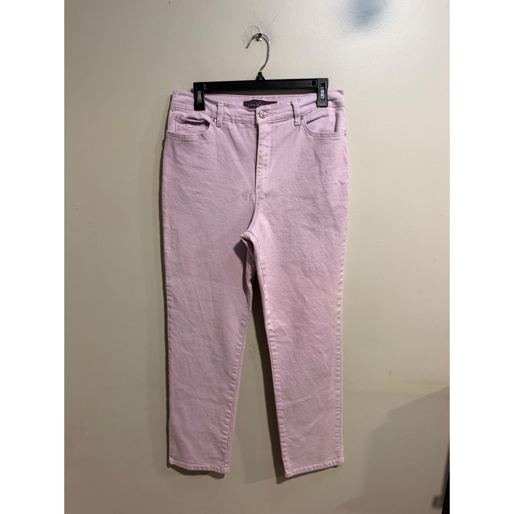 Gloria Vanderbilt Amanda High Rise Tapered Jeans Lavender Purple Size 10